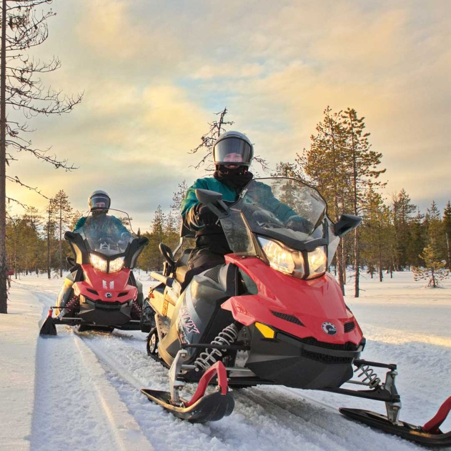 Snowmobiling